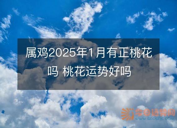 属鸡2025年1月有正桃花吗 桃花运势好吗