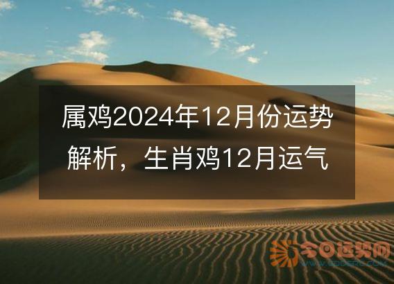属鸡2025年12月份运势解析,生肖鸡12月运气好吗