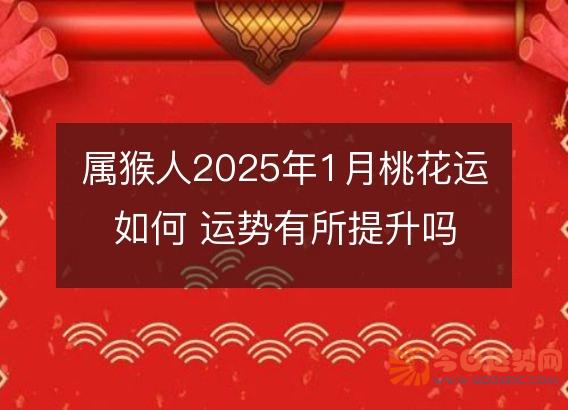 属猴人2025年1月桃花运如何 运势有所提升吗