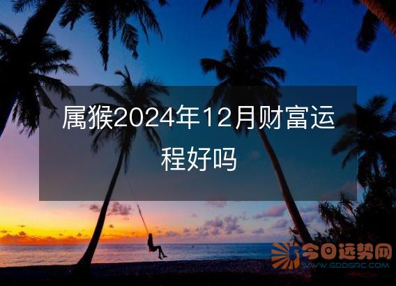 属猴2025年12月财富运程好吗