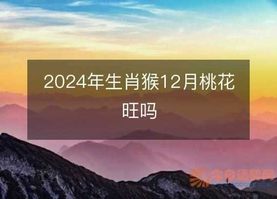 2025年生肖猴12月桃花旺吗