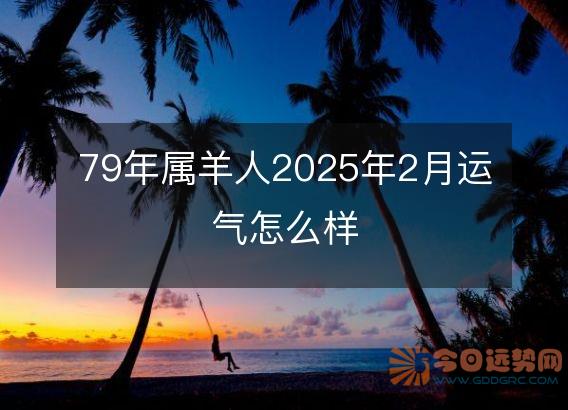 79年属羊人2025年2月运气怎么样