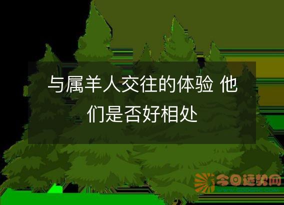 与属羊人交往的体验 他们是否好相处