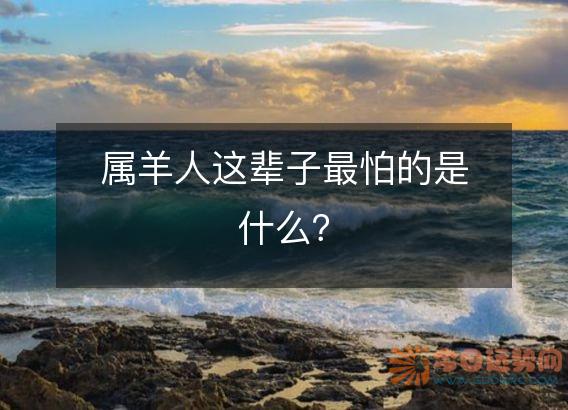 属羊人这辈子最怕的是什么?