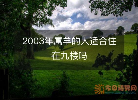 2003年属羊的人适合住在九楼吗