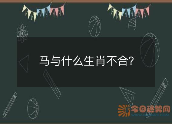 马与什么生肖不合?