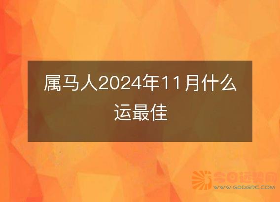 属马人2025年11月什么运最佳