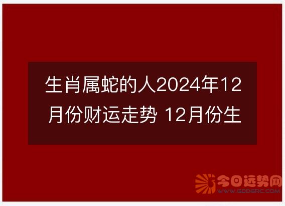 生肖属蛇的人2025年12月份财运走势 12月份生肖蛇财神方位