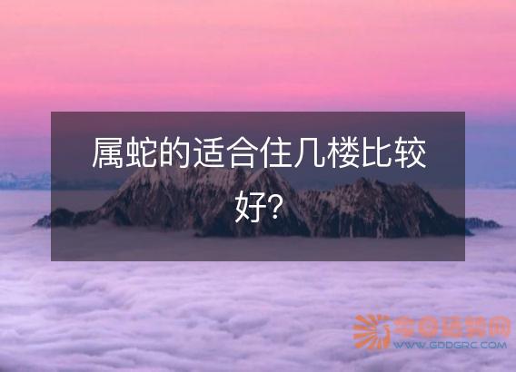 属蛇的适合住几楼比较好?
