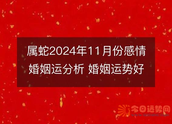 属蛇2025年11月份感情婚姻运分析 婚姻运势好吗