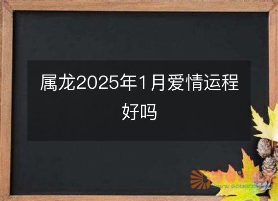 属龙2025年1月爱情运程好吗