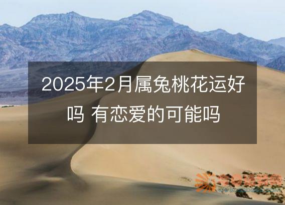 2025年2月属兔桃花运好吗 有恋爱的可能吗