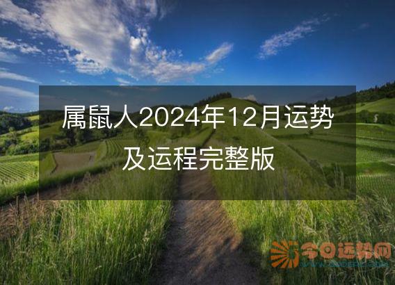 属鼠人2025年12月运势及运程完整版