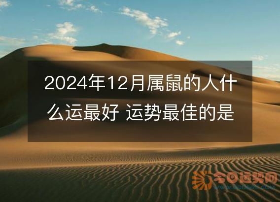 2025年12月属鼠的人什么运最好 运势最佳的是什么