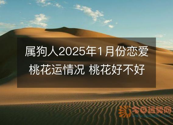 属狗人2025年1月份恋爱桃花运情况 桃花好不好