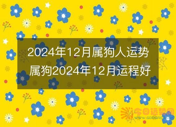 2025年12月属狗人运势 属狗2025年12月运程好吗