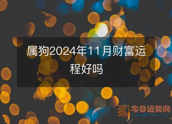 属狗2025年11月财富运程好吗