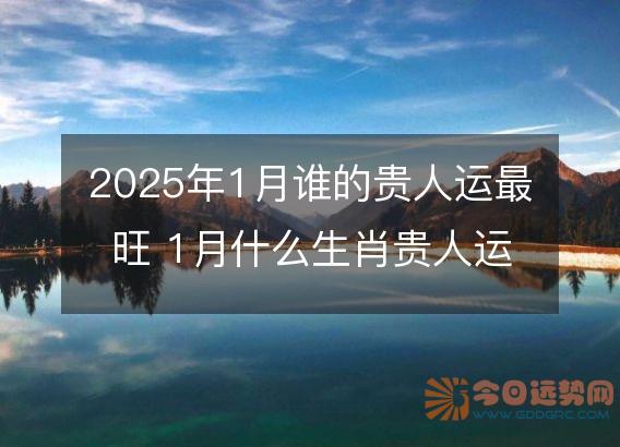 2025年1月谁的贵人运最旺 1月什么生肖贵人运最好